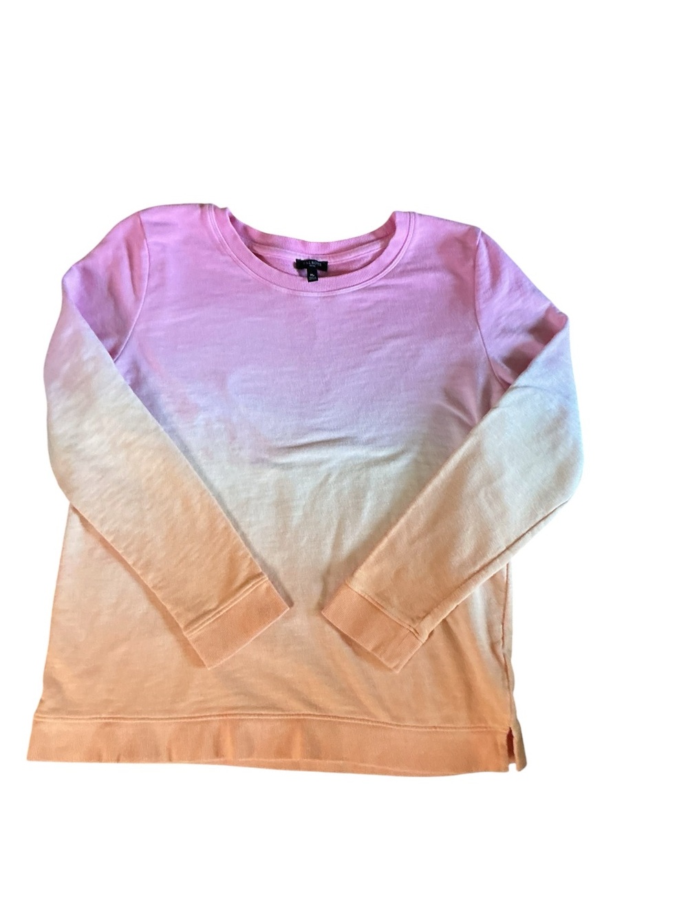 Talbots Girls Ombre Long Sleeve Top in Pink and Peach